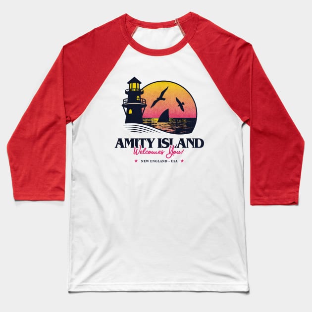 Amity Island Baseball T-Shirt by Woah_Jonny